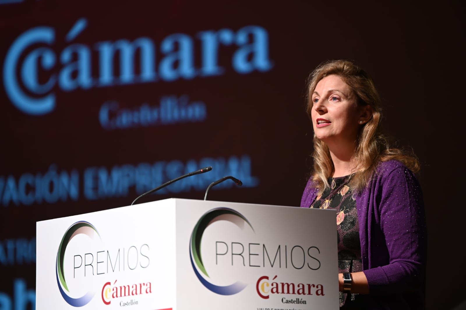 Entrega de premios en el acto de la Cámara de Comercio de Castellón