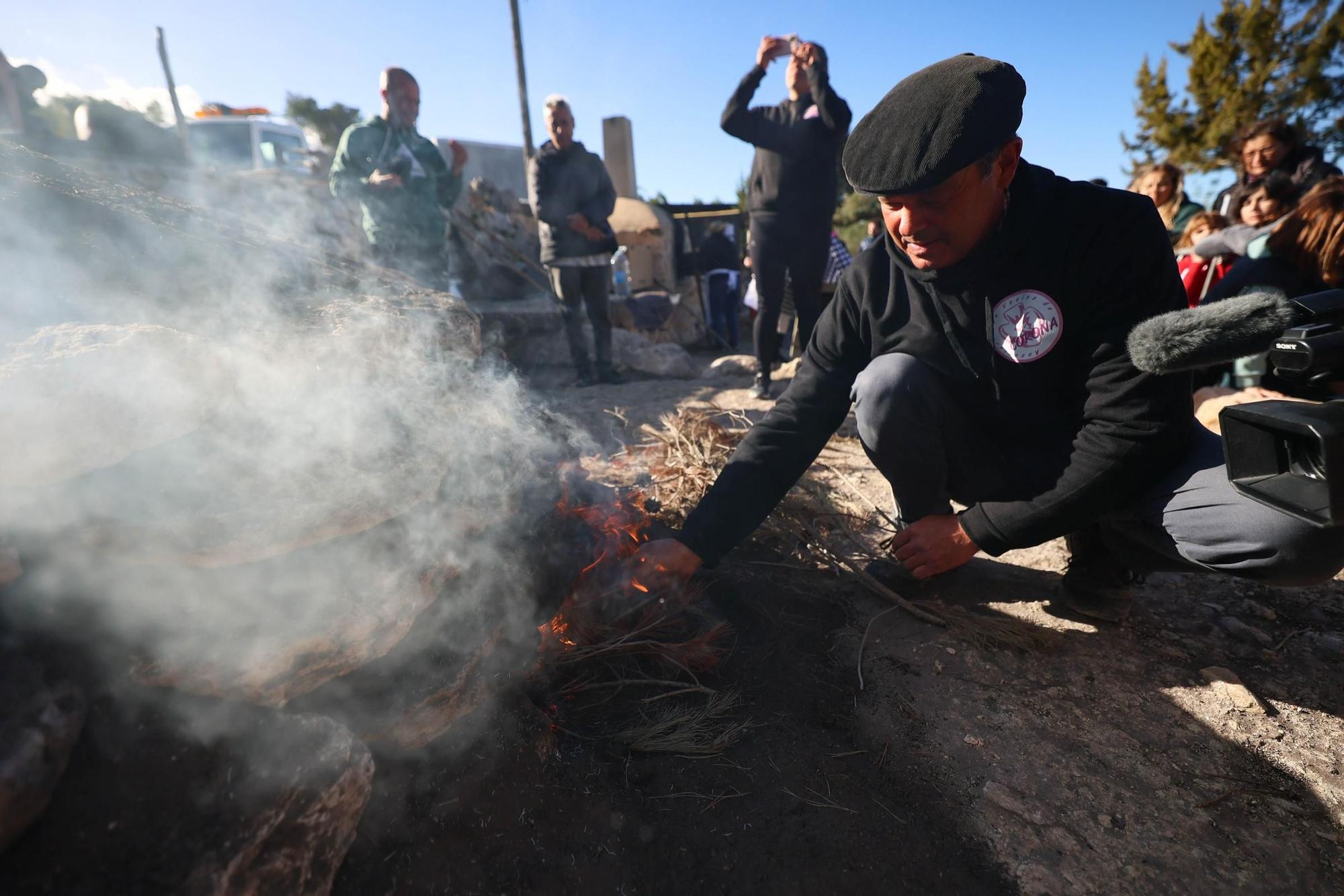 El encendido de sa Sitja de Corona, en imágenes