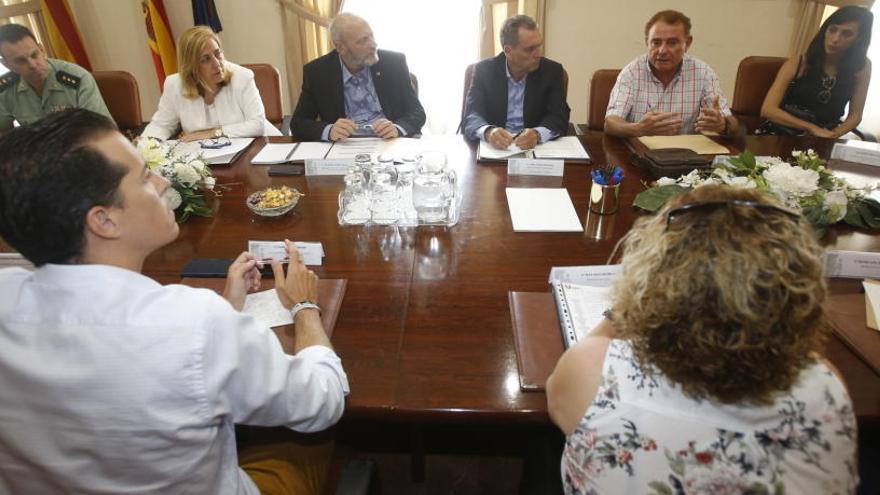 La reunión en la Subdelegación del Gobierno