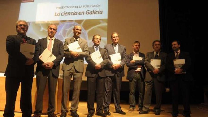 Presentación del informe &#039;La ciencia en Galicia&#039;, ayer, en A Coruña. / victor echave