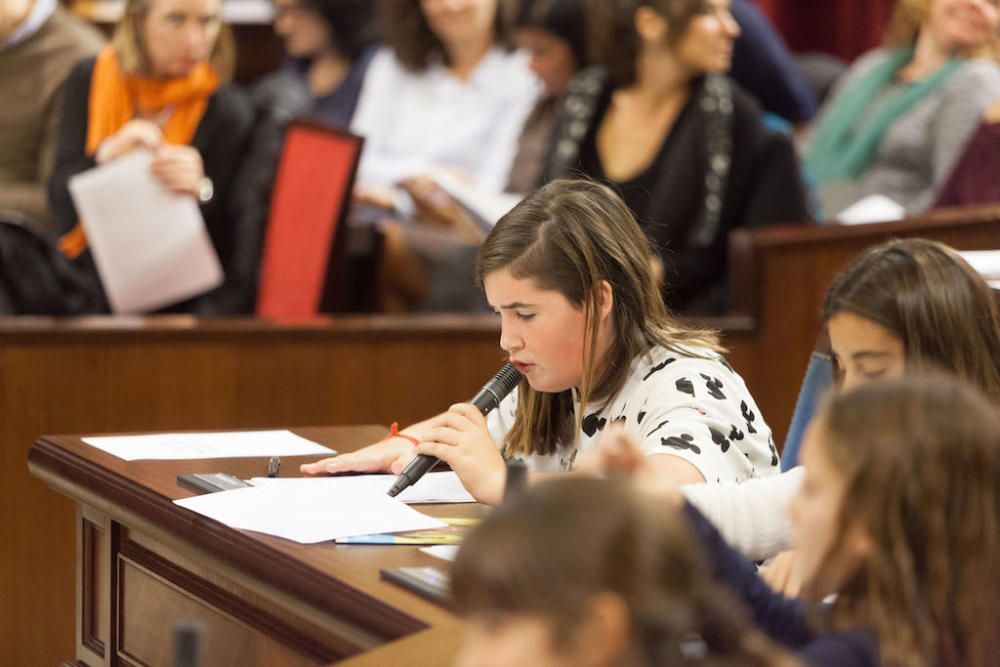 Los más jóvenes 'toman' el Parlament para luchar contra el cambio climático