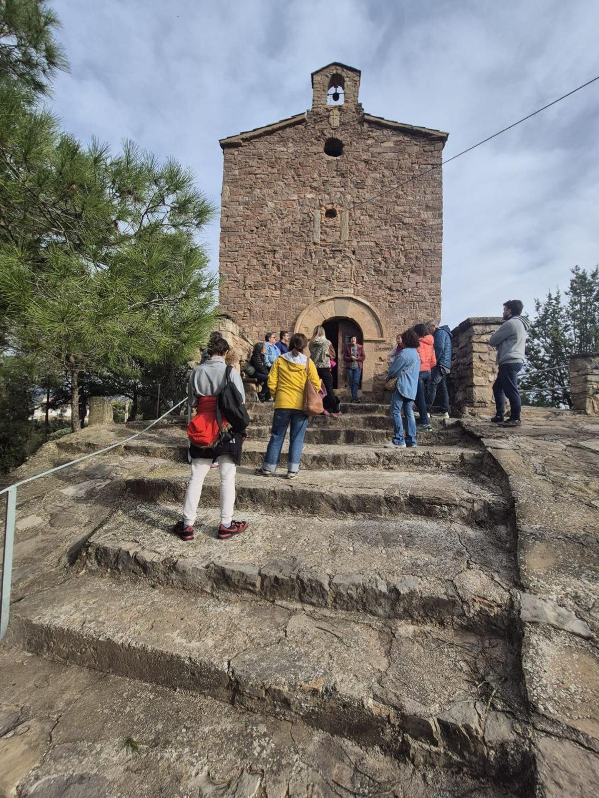 Una de les visites anteriors a l'ermita de Sant Francesc