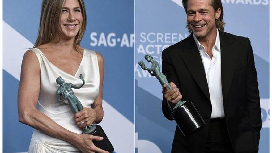 Brad Pitt y Jennifer Aniston acaparan el protagonismo en los premios SAG