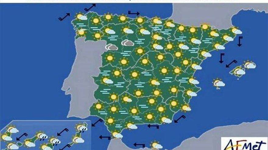 Aemet: Pronóstico del tiempo en toda España para este miércoles