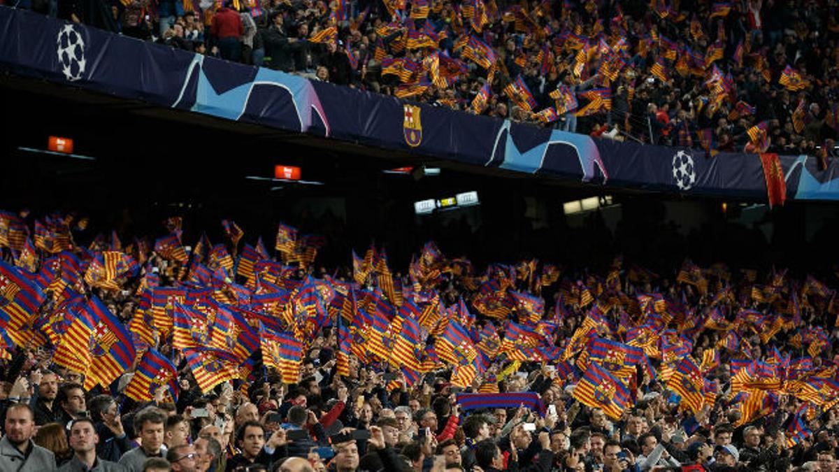 El Camp Nou celebró el gol de De Ligt