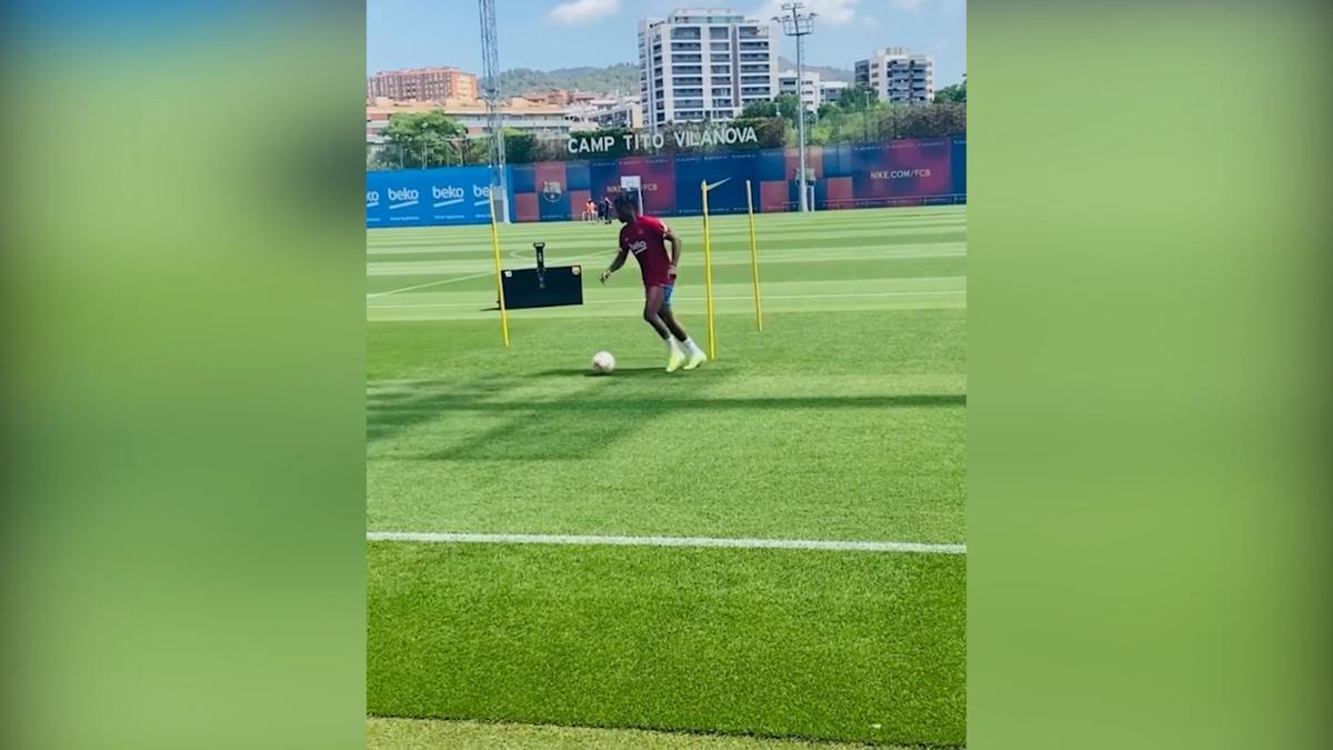 ¡La mejor imagen! Ansu Fati vuelve a entrenar