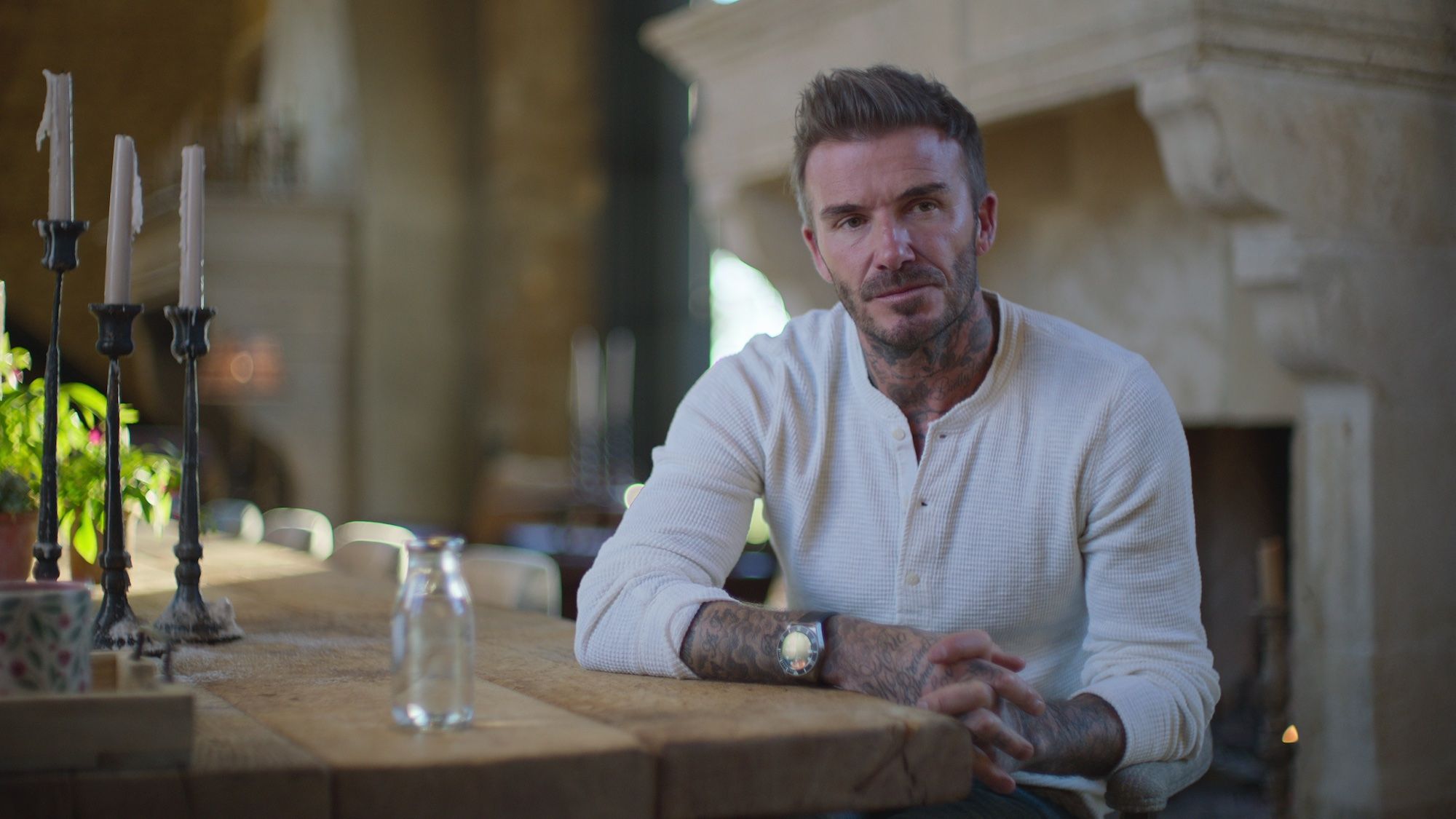 David Beckham en una escena del documental de Netflix