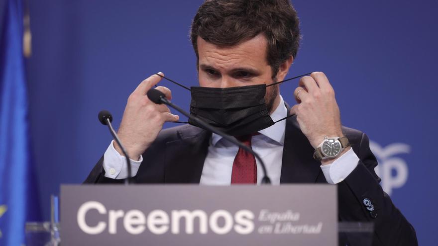 El presidente del PP, Pablo Casado.