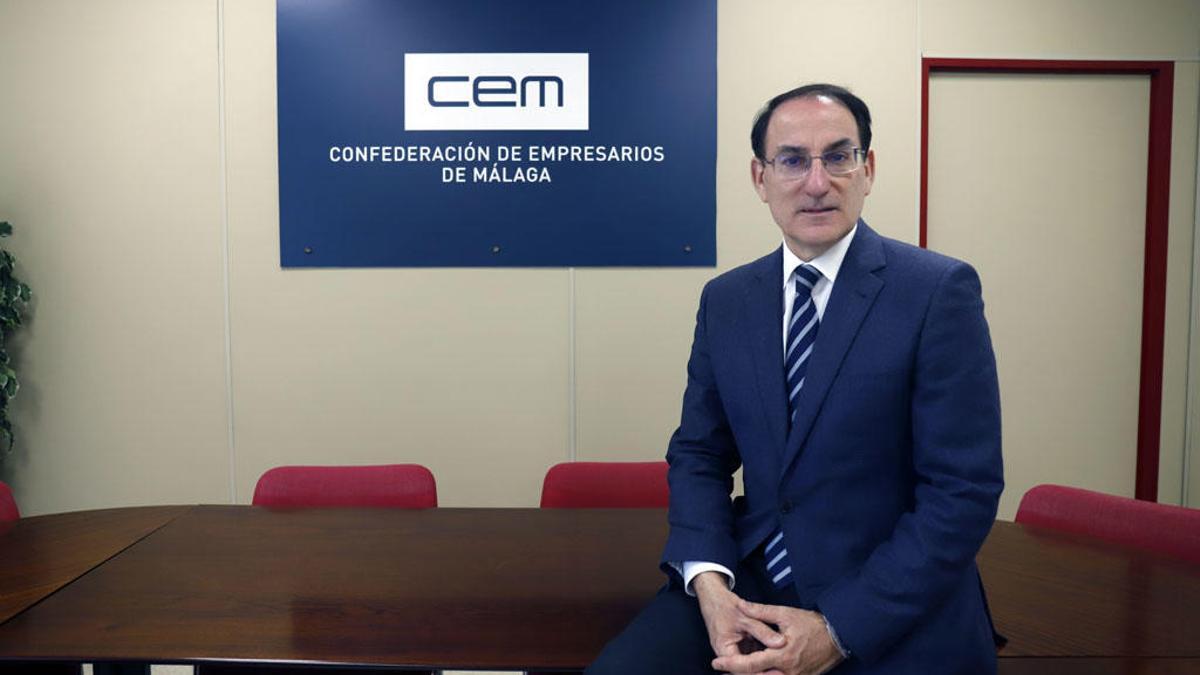Javier González de Lara, en la sede de la CEM.