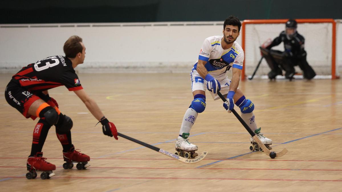 Pablo Cancela, en un partido del Compañía de María.