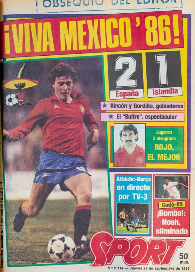 1985 - España vence a Islandia en la fase de Clasificación para el Mundial