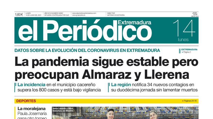 Consulta la portada correspondiente al día 14 de junio del 2021