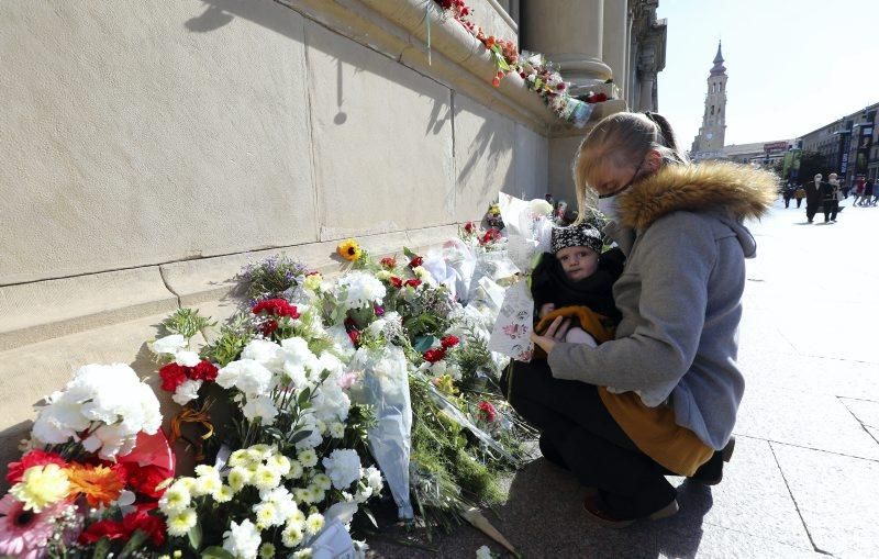 La basílica del Pilar recibe a los zaragozanos con aforo reducido y medidas de seguridad