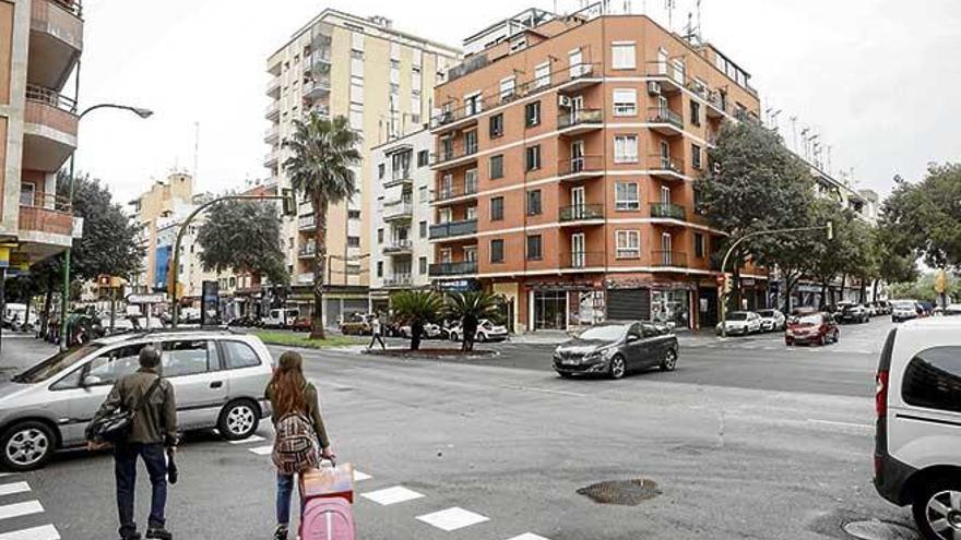 La calle General Riera de Palma, donde fue asaltado un anciano de 83 años en pleno día.
