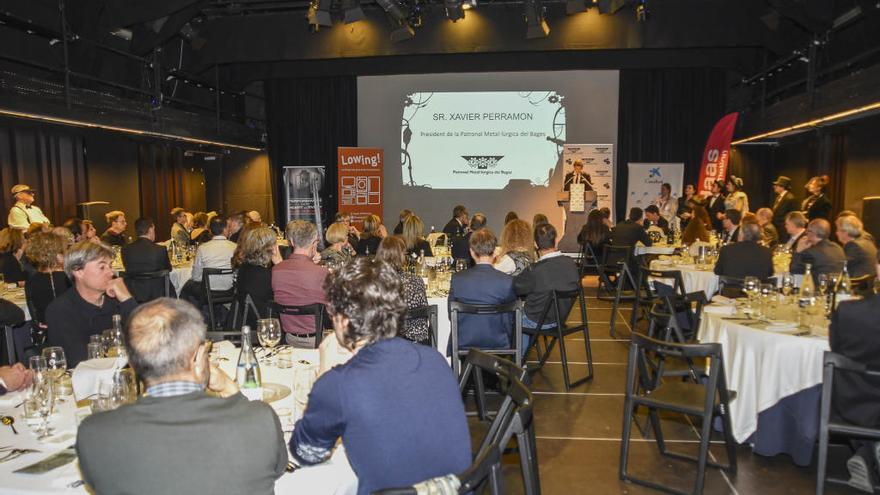 Un moment del parlament de Xavier Perramon al sopar