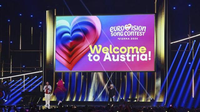 El escenario del 70 Festival de Eurovisión en Viena, Austria. |