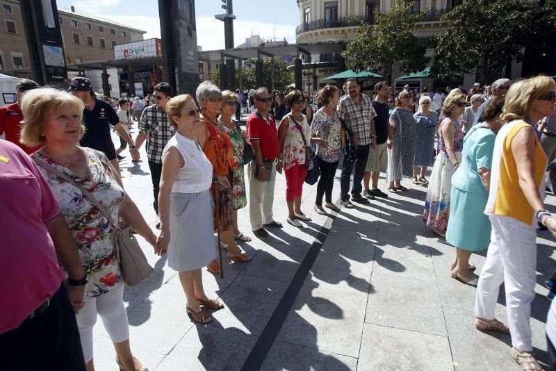 Fotogalería de la cadena humana  organizada por AFEDAZ