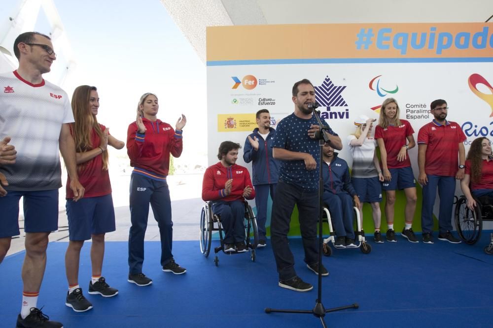 Presentación de la equipación de la selección paralímpica española