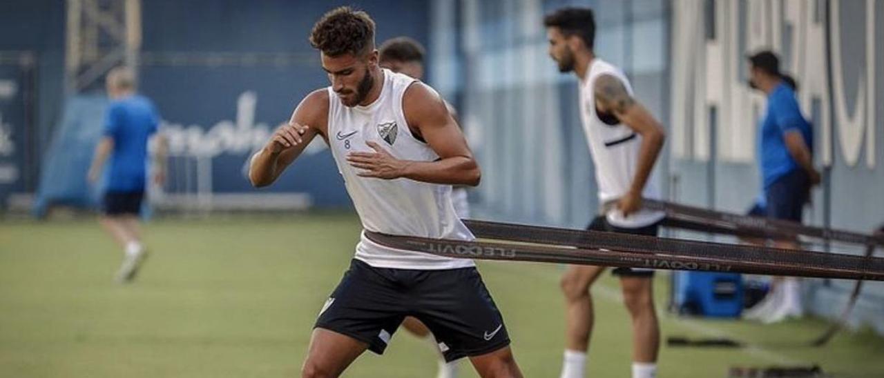 Luis Muñoz, durante un entrenamiento.