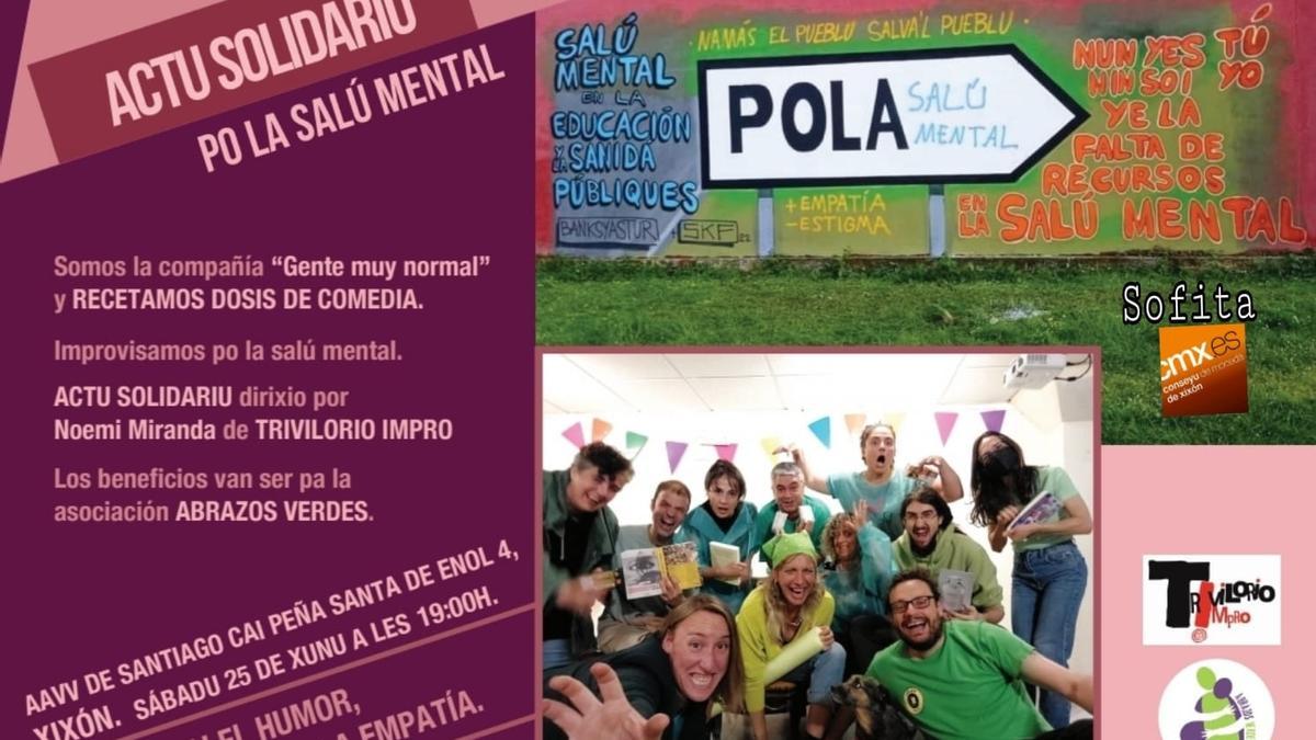 Cartel del acto solidario.