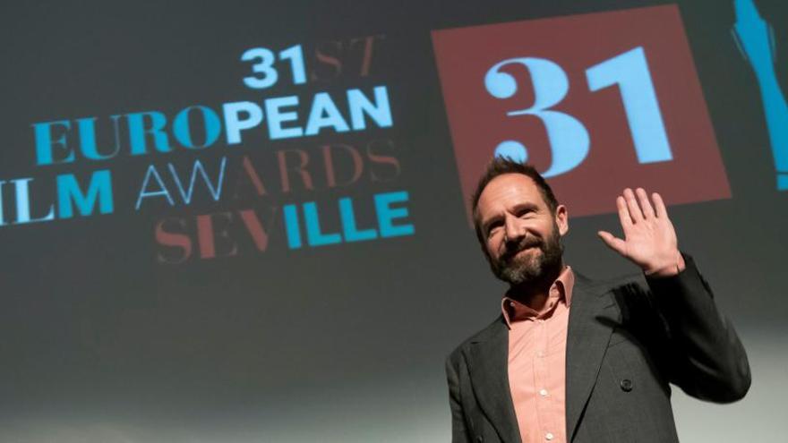 El actor inglés Ralph Fiennes en Sevilla.