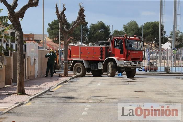 Limpian Los Alcázares tras las fuertes lluvias de los últimos días