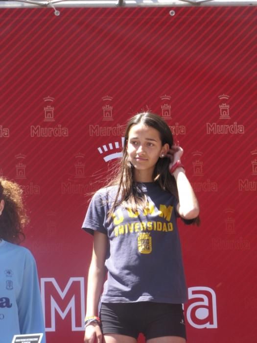 Entrega de premios en el Gran Premio de Marcha Ciudad de Murcia