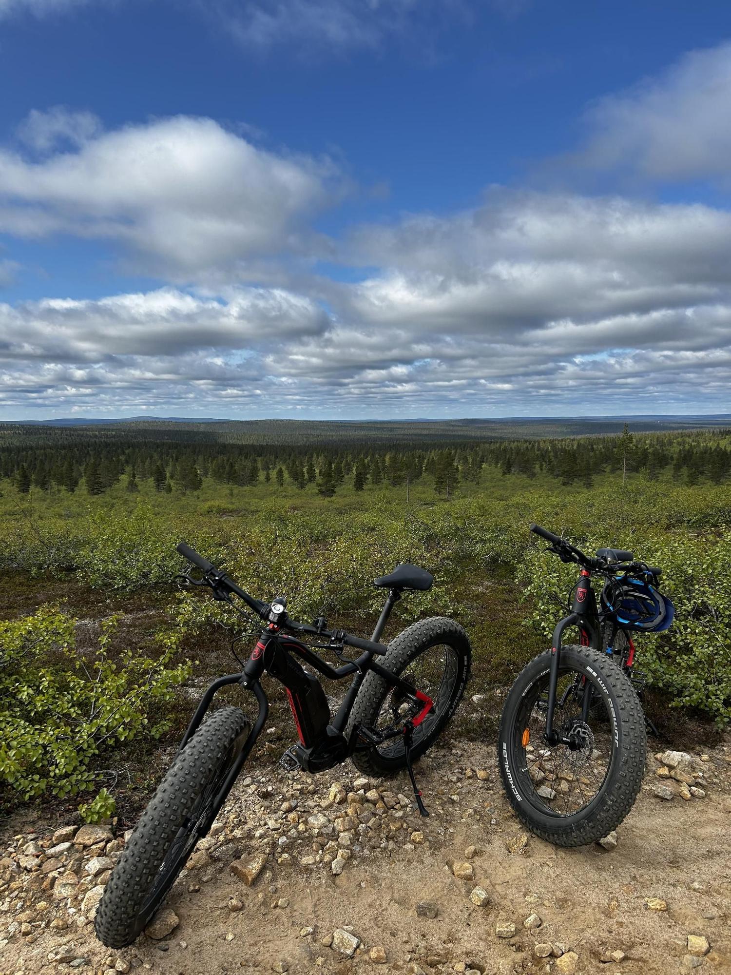 La ruta en bici eléctrica por un parque natural