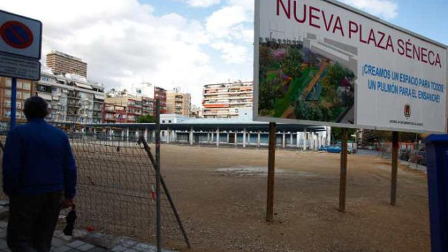 La plaza Séneca se queda sin parking subterráneo y la urbanización tendrá que esperar.