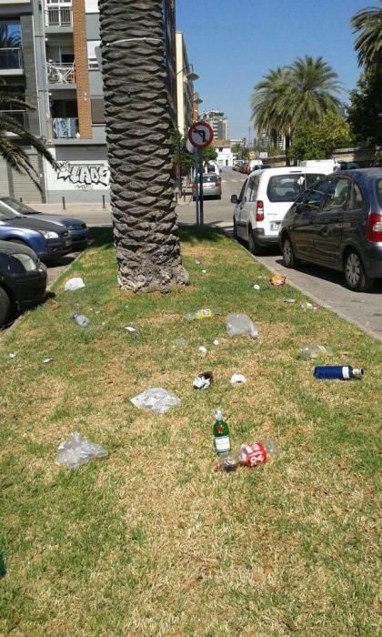 Denuncian botellón y suciedad en el último festival de música en la Marina