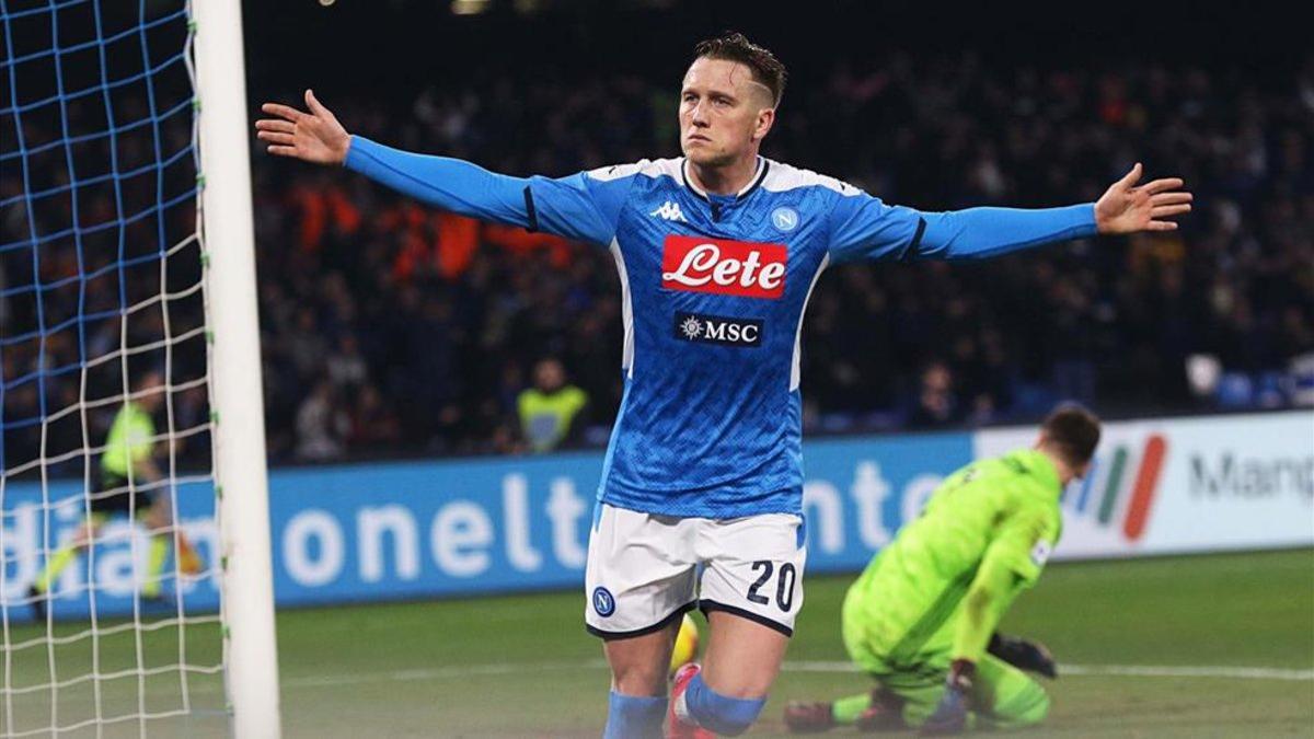 Zielinski, jugador del Nápoles