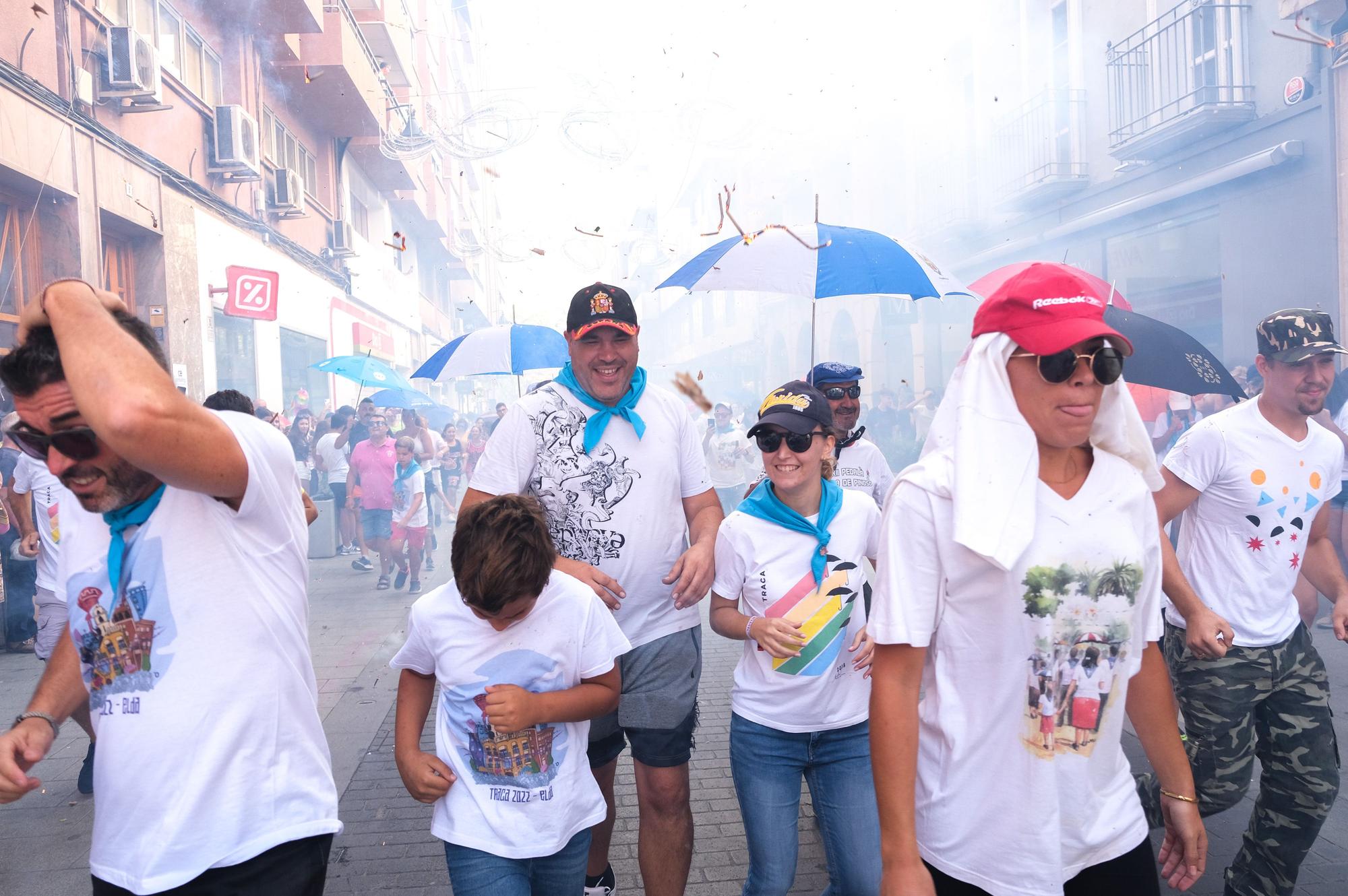 Así ha sido el "Correr la traca" y la suelta de globos de las Fiestas Mayores de Elda