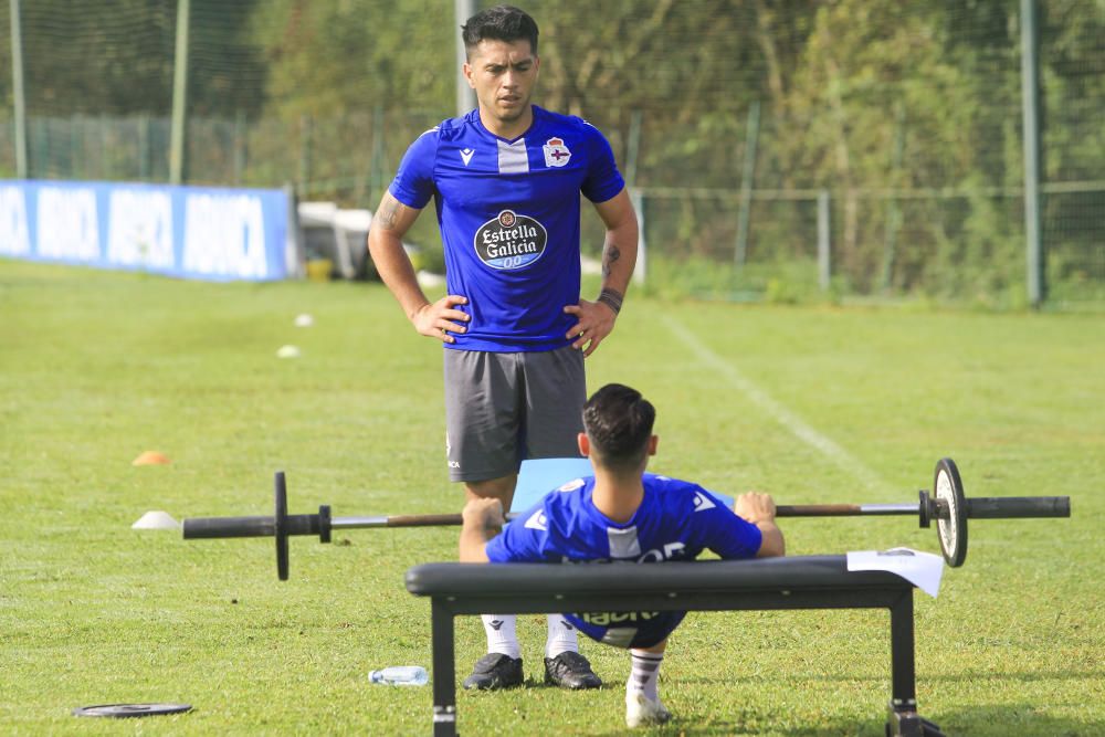 Nacho González ya se entrena con el Depor