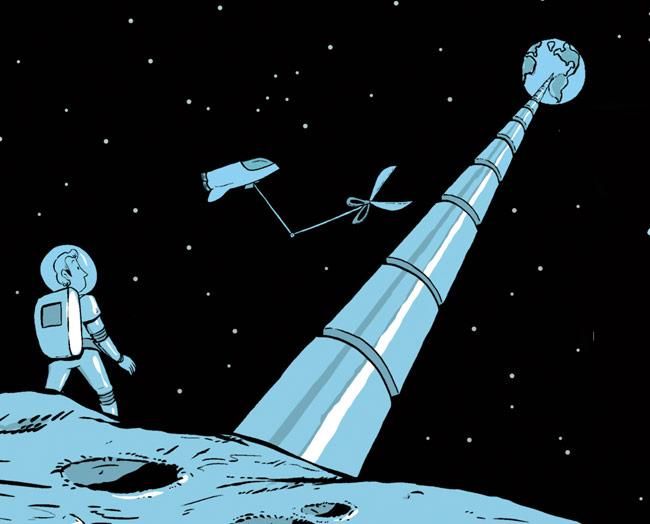 Portada de 'Un ascensor al espacio'