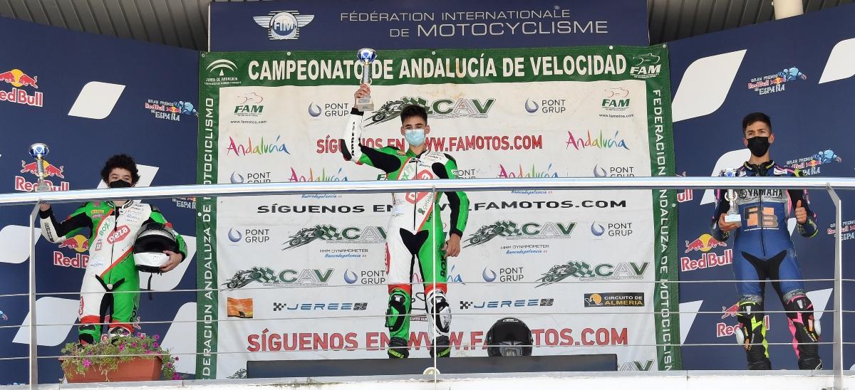 Un podio del Deza Box 77 en Jerez.