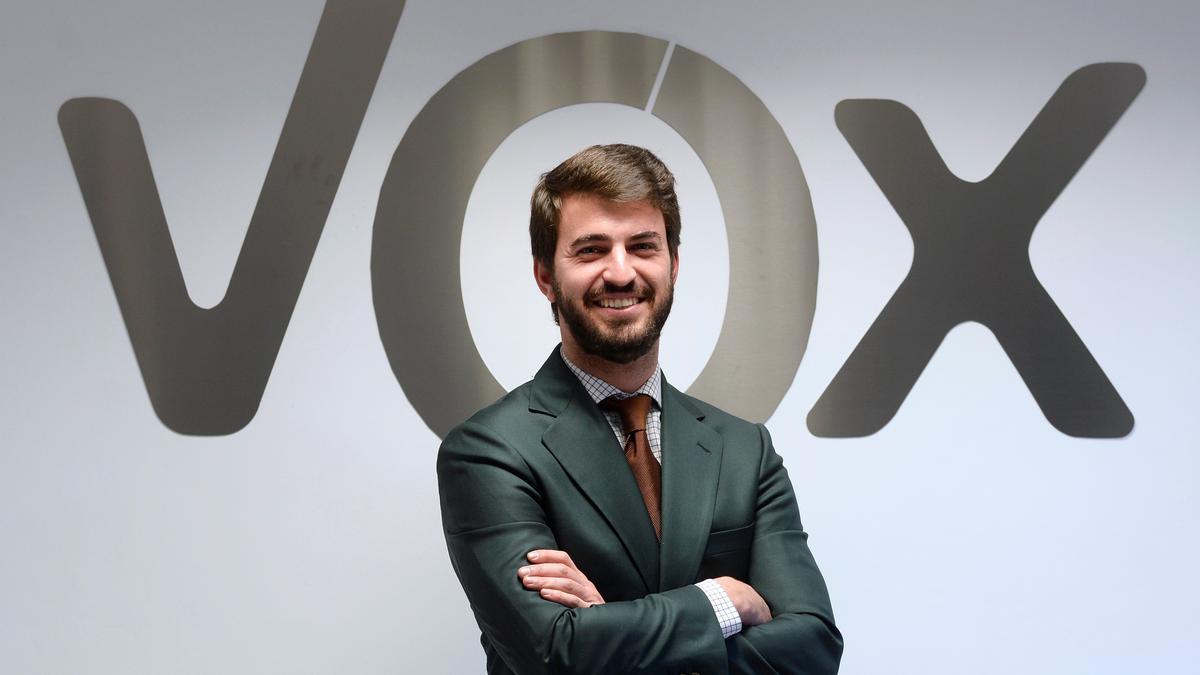 García-Gallardo, candidato de Vox a la vicepresidencia de la Junta de Castilla y León.