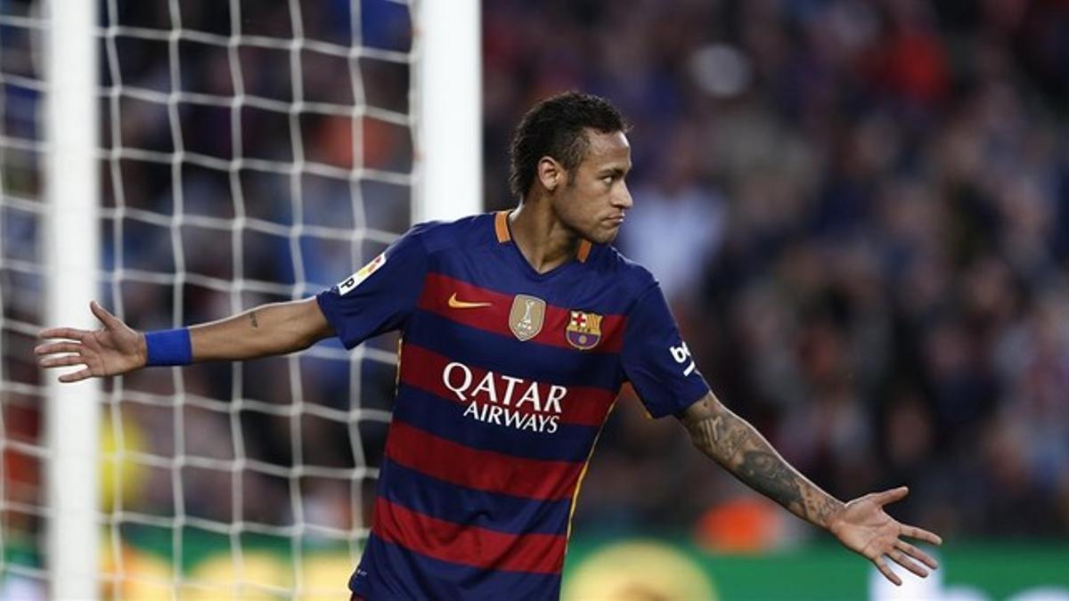 Neymar, en el partido contra el Granada