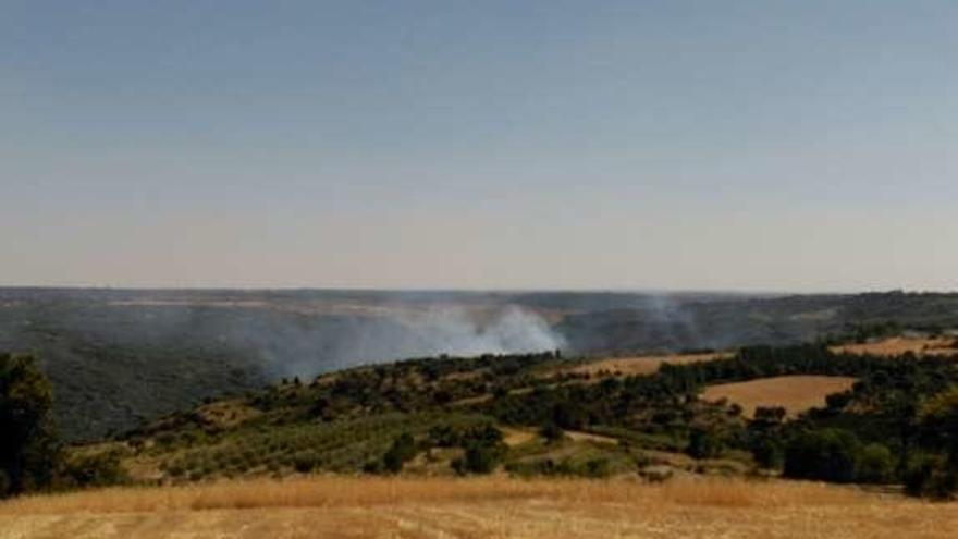 Incendios en la parte portuguesa de la Raya con Aliste, con participación de medios zamoranos.