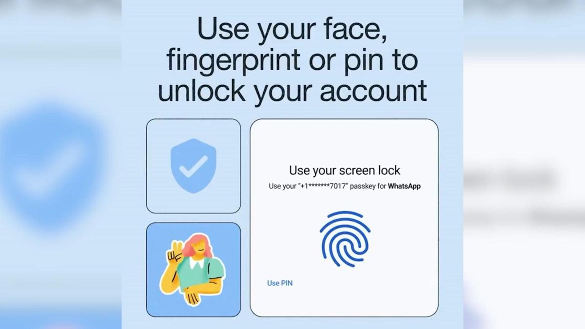 Los usuarios de WhatsApp en Android podrán iniciar sesión con huella dactilar o reconocimiento facial.