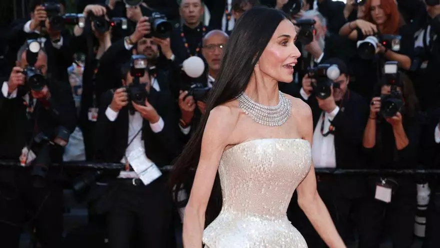 Demi Moore reabre en Cannes el debate sobre el regreso de la extrema delgadez en Hollywood