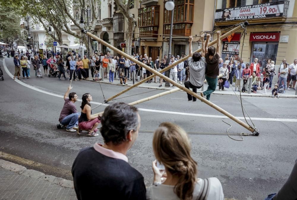 Actos por la Semana de la Movilidad en la calle Unió