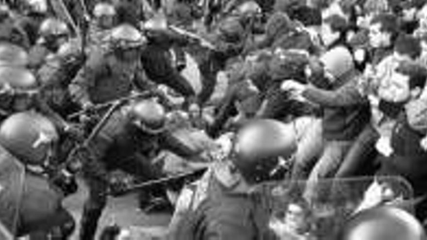 Varios heridos en una manifestación contra ´Bolonia´