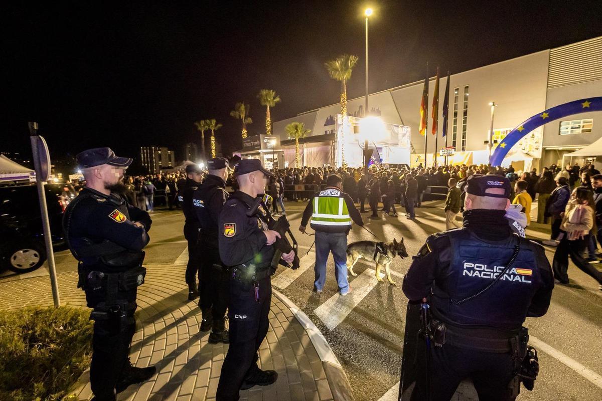 Dispositivo policial en Benidorm el sábado por la noche