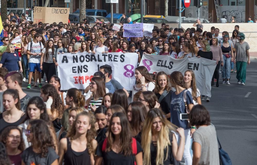 Los estudiantes van a la huelga