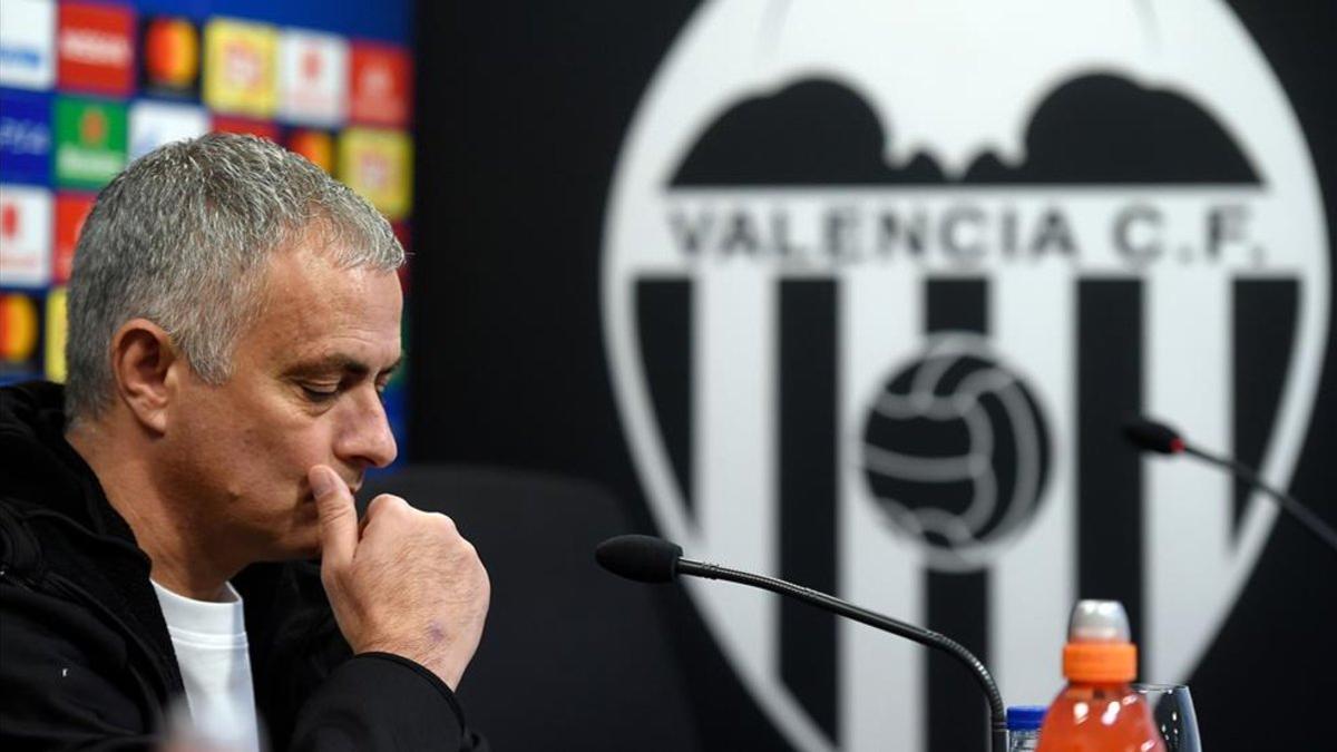 Mourinho en la rueda de prensa previa al Valencia-Manchester United