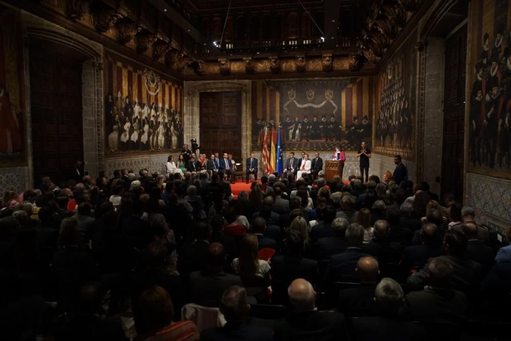 Acto institucional por el 9 d'Octubre en el Palau de la Generalitat