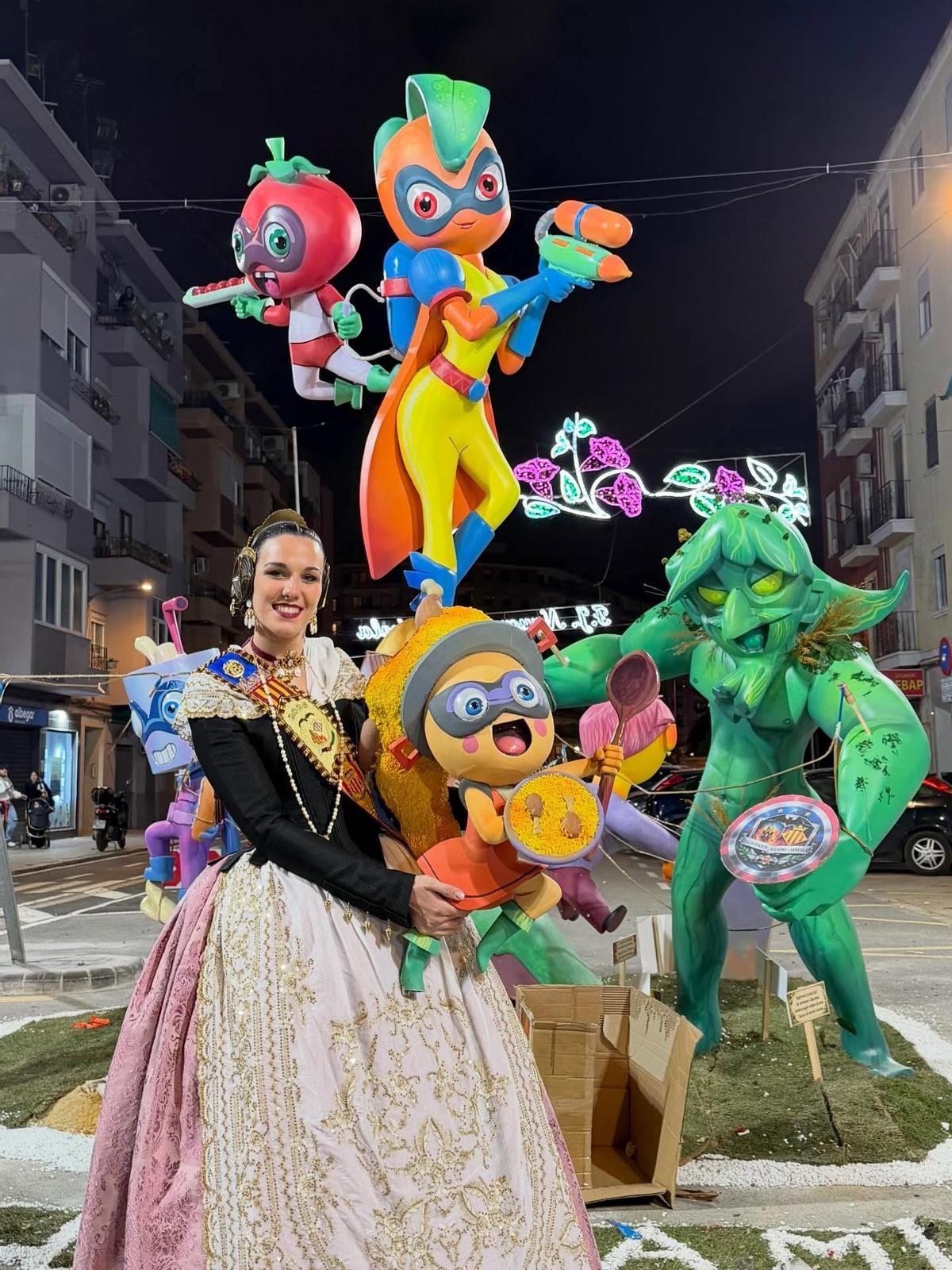 Miriam Yubero, poco antes de la cremà