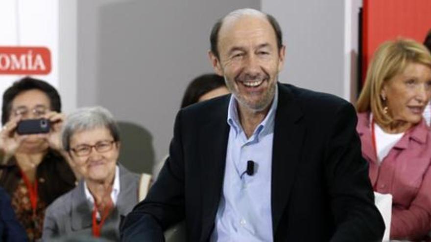 Rubalcaba durante el acto.