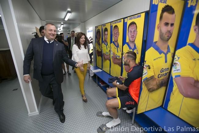 Entrenamiento de la UD Las Palmas en el campo de fútbol de El Hornillo