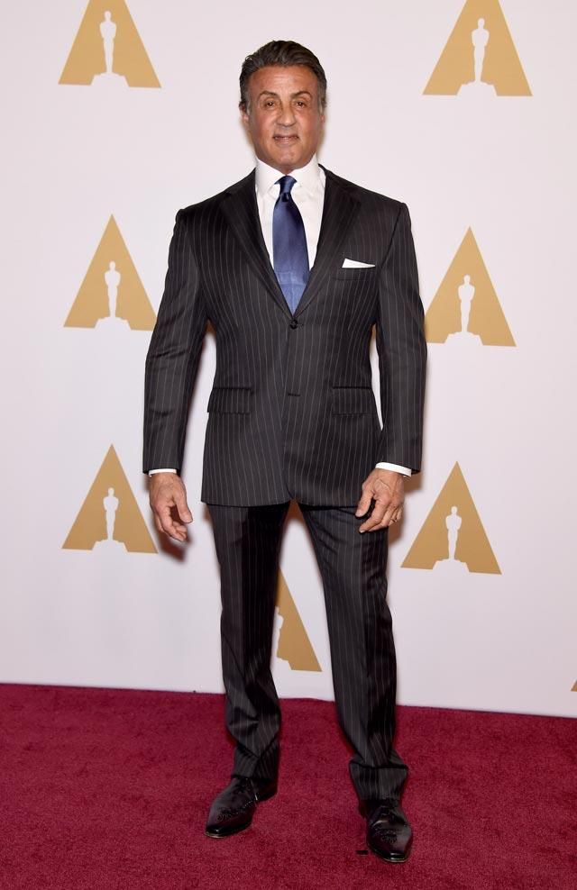 Sylvester Stallone, en la comida de los nominados a los Oscar 2016.